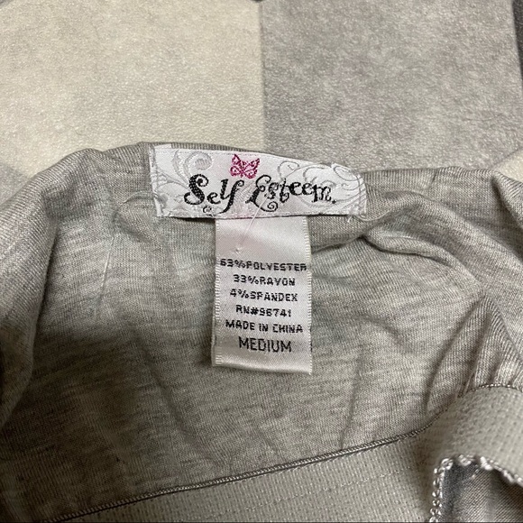 New Self Esteem gray‎ tank dress medium - Picture 4 of 4